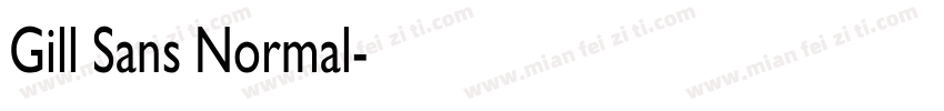 Gill Sans Normal字体转换